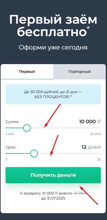 Для оформления микрозайма необходимы